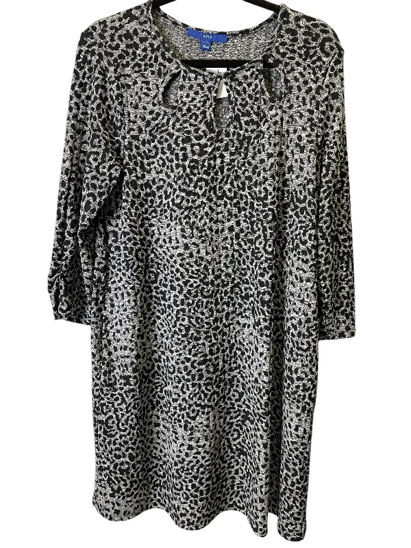 women's petite dressesDress Sweater By Apt 9 In Black & Grey, Size: L