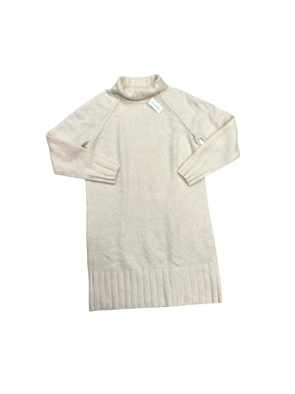 Bell-Sleeve DressDress Sweater By Banana Republic In Cream, Size: M