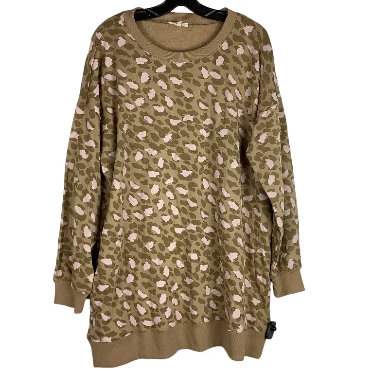 Wrap DressDress Sweater By Easel In Animal Print, Size: M