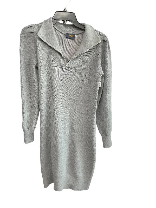Mermaid DressDress Sweater By Just Taylor In Grey, Size: S