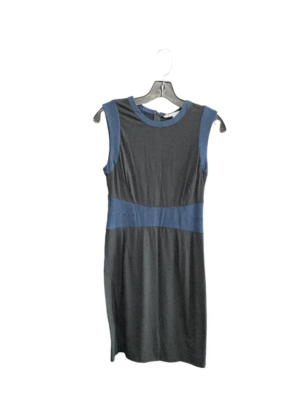 A-Line DressDress Work By Diane Von Furstenberg In Black & Blue, Size: 4