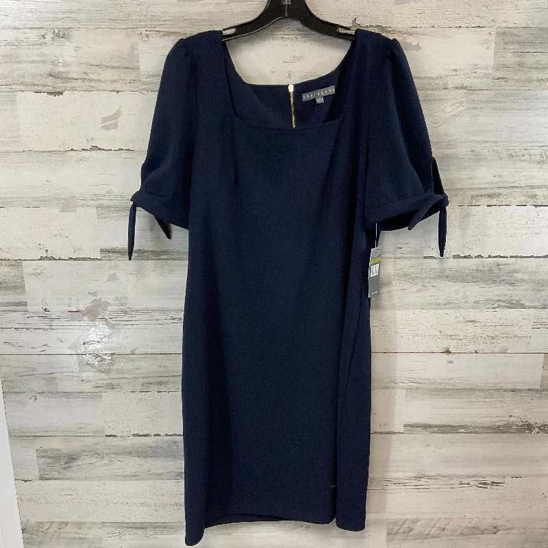 Peplum DressDress Work By Sharagano In Navy, Size: L