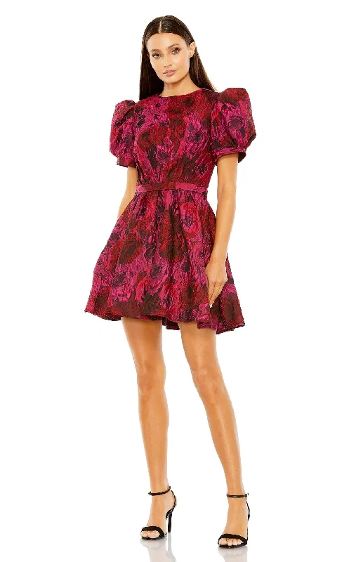 women's short-sleeved dressesMac Duggal 27475 Dress