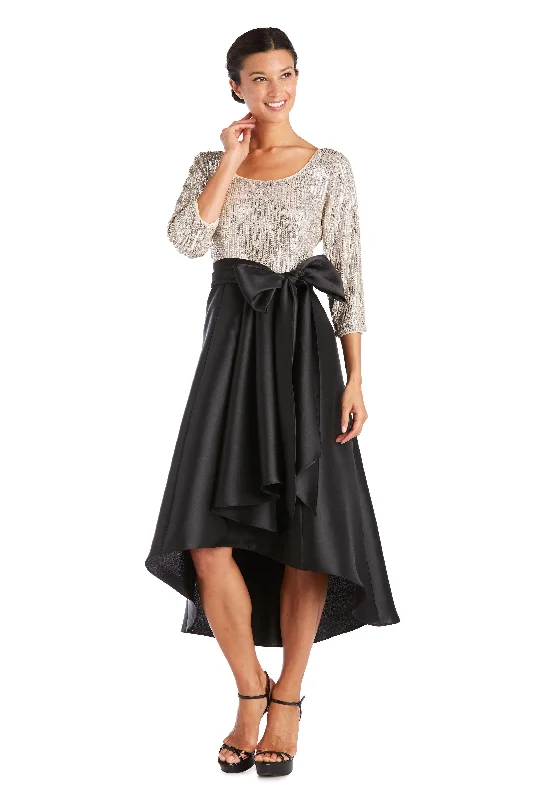 Sheath DressR&M Richards 7411 Sequin High Low Dress Sale