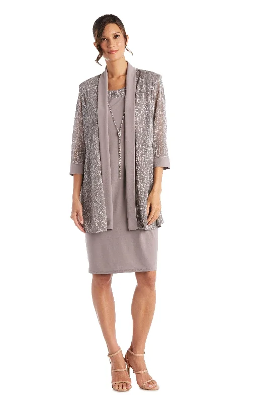 Wrap DressR&M Richards 5823P Short Two Piece Jacket Dress