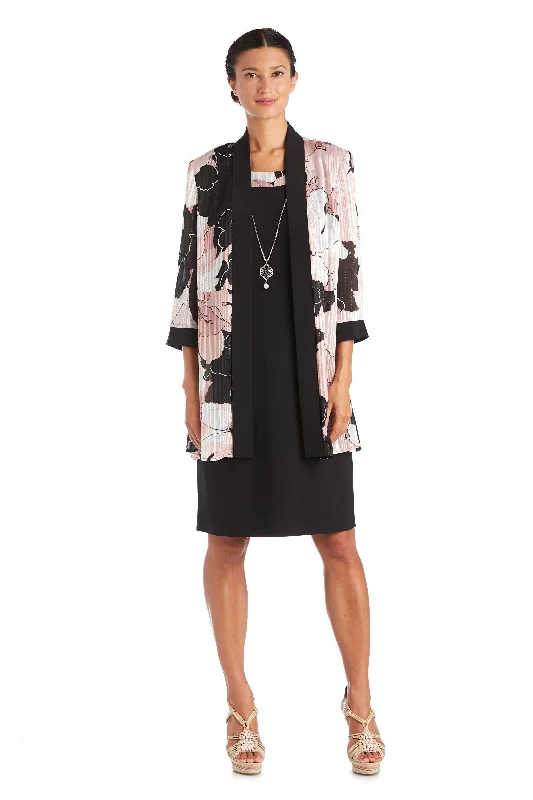 women's formal dressesR&M Richards 7139 Two Piece Print Jacket Short Dress