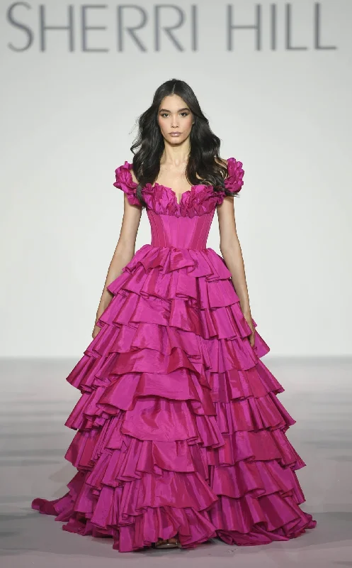 Short-Sleeve DressSherri Hill 56039 Dress