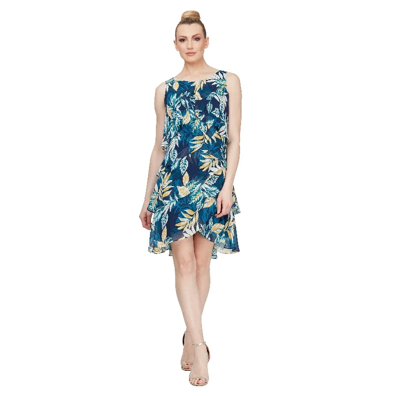 women's vintage dressesSL Fashions 9171663 Print Short Dress Cocktail