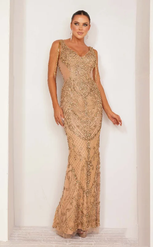 women's metallic dressesTerani 241GL2664 Dress